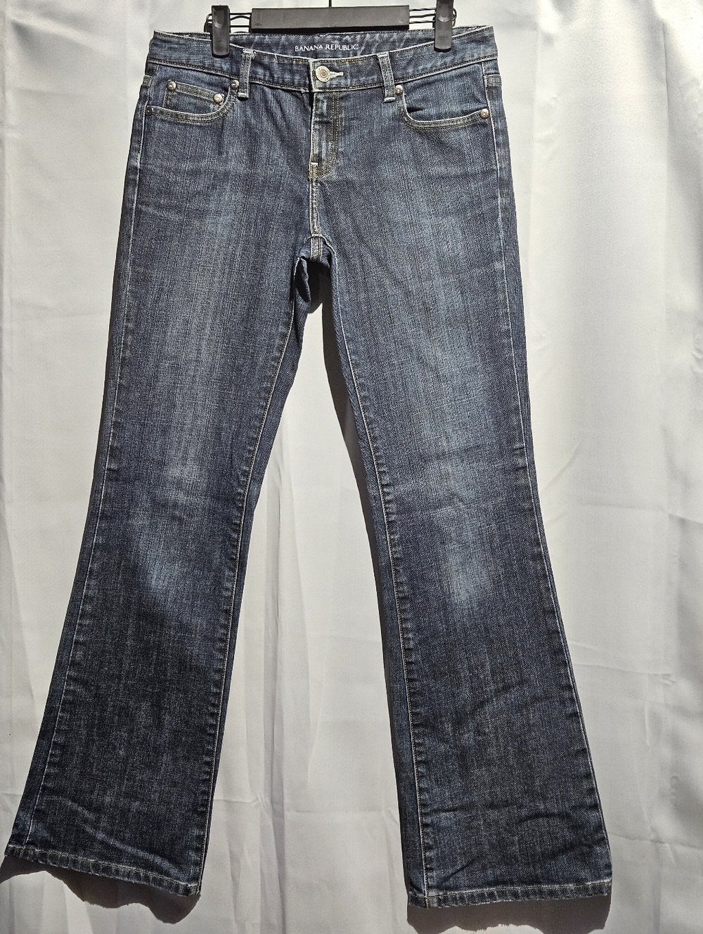 Banana Republic 2005 Y2K Flare Jeans in Dark Blue Wash Size 4